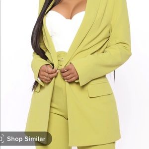 Green blazer never worn
